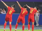 九游娱乐入口-武松奖杯赛事中，中国女足国家队赢得胜利